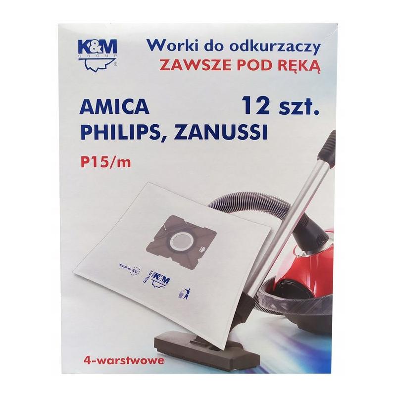 WORKI DO ODKURZACZA P15M PHILIPS AMICA ZANUSSI 12 SZT