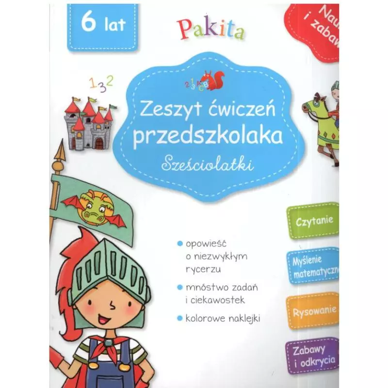 ZESZYT ĆWICZEŃ PRZEDSZKOLAKA SZEŚCIOLATKI 