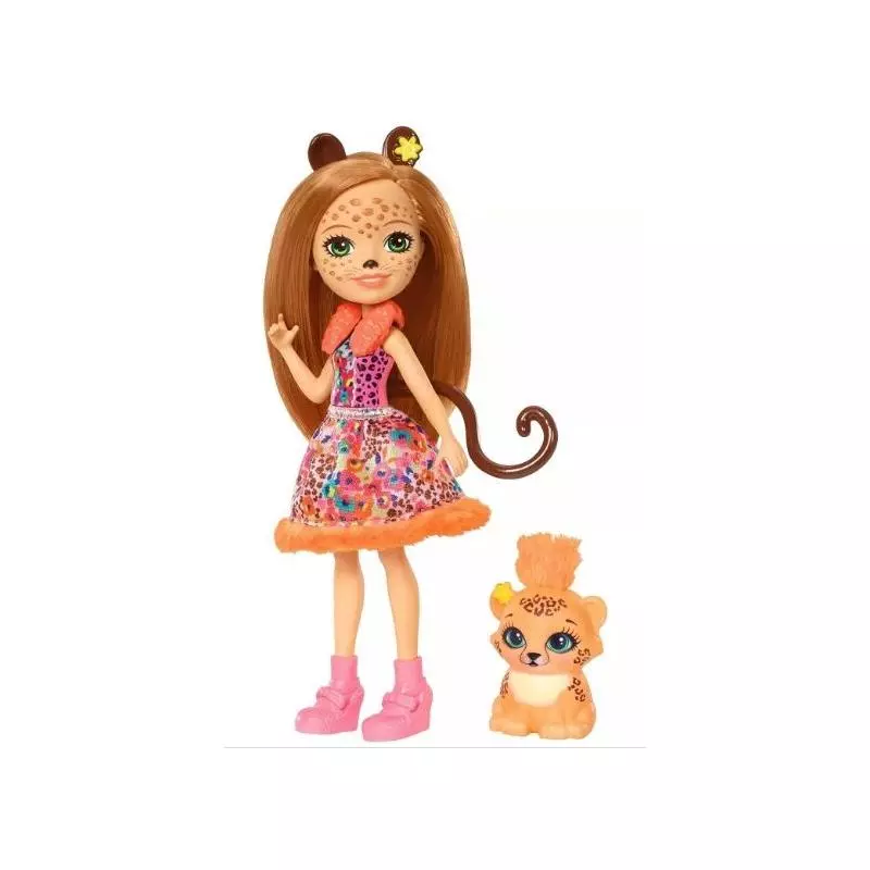 ENCHANTIMALS LALKA CHERISH CHEETAH + ZWIERZĄTKO QUICK QUICK 3+