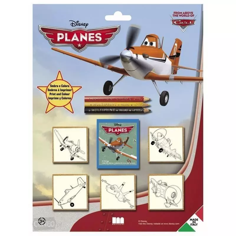 SAMOLOTY PLANES DISNEY ZESTAW PIECZĄTEK Z AKCESORIAMI 3+