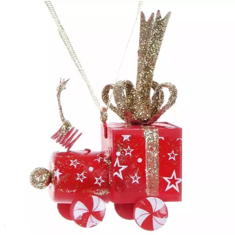 ZAWIESZKA OZDOBNA, LOKOMOTYWA, 9 CM