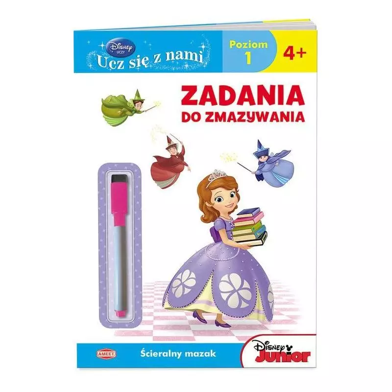 DISNEY UCZY. JEJ WYSOKOŚĆ ZOSIA. ZADANIA DO ZMAZYWANIA 4+ - Ameet