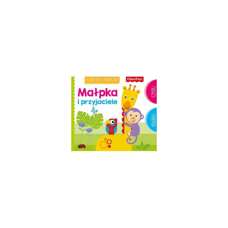 FISHER PRICE MAŁPKA I PRZYJACIELE KSIĄŻECZKA Z PUDEŁECZKA