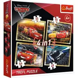 AUTA CARS PUZZLE GOTOWI DO WYŚCIGU 4+