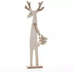 FIGURKA RENIFER Z ZAWIESZKĄ 35 CM