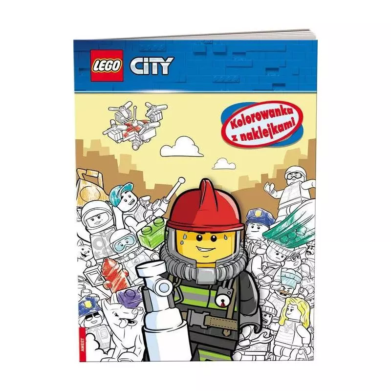 LEGO CITY KOLOROWANKA Z NAKLEJKAMI 