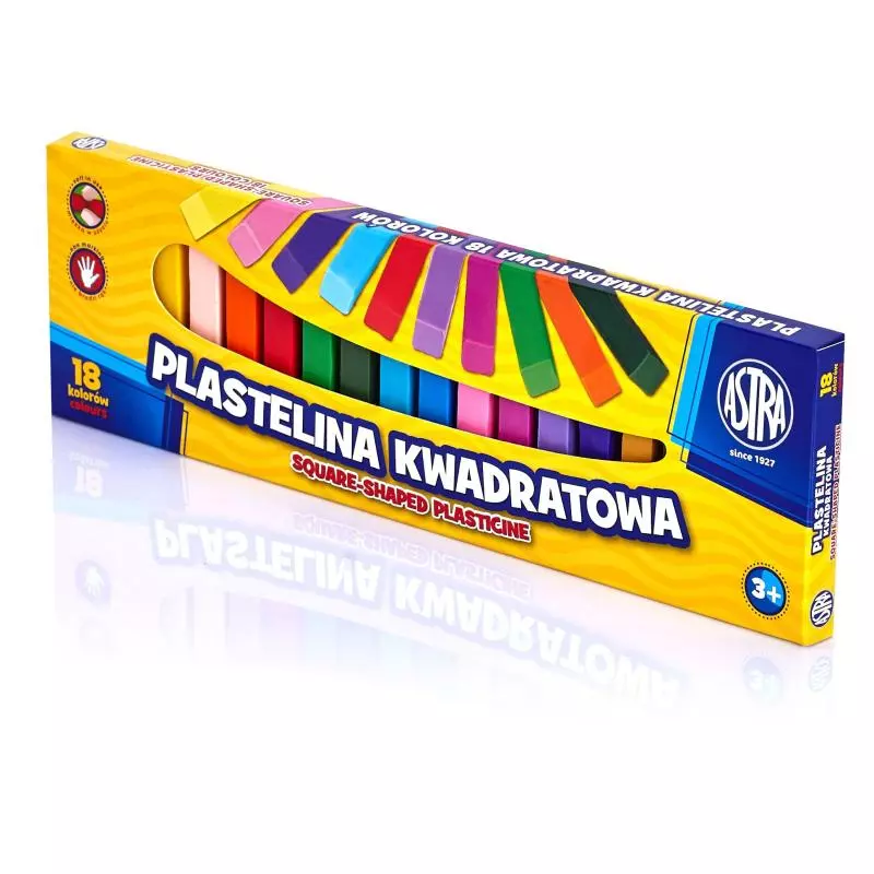 PLASTELINA KWADRATOWA 18 KOLORÓW ASTRA 3+ - Astra PLASTELINA KWADRATOWA 18 KOLORÓW ASTRA 3+ - Astra