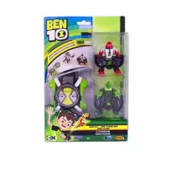 BEN 10 OMNITRIX-OMNI TRANSFOR Z WYRZUTNĄ POCISKÓW + 2 FIGURKAMI 4+