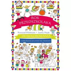 ROK PRZEDSZKOLAKA DO KOLOROWANIA Z KREDKAMI UCZYMY 