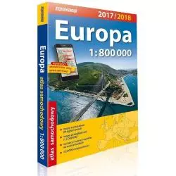 EUROPA 2017 / 2018 ATLAS SAMOCHODOWY SKALA 1:800 000 
