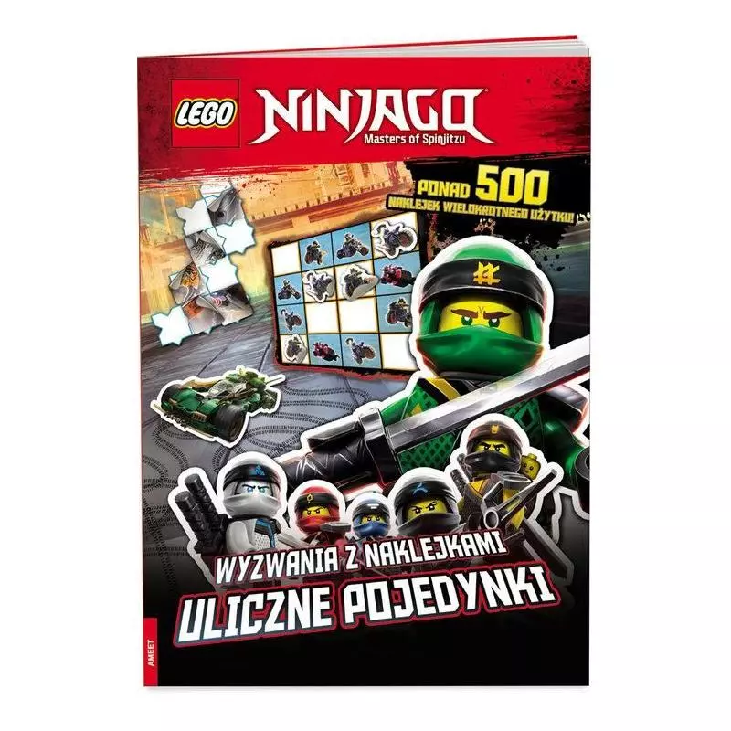 LEGO NINJAGO. WYZWANIA Z NAKLEJKAMI. ULICZNE POJEDYNKI - Ameet