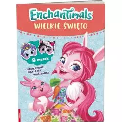 ENCHANTIMALS WIELKIE ŚWIĘTO 8 MASEK BROKATOWE NAKLEJKI WYCINANKI - Ameet