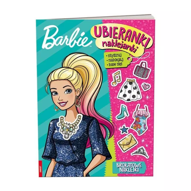 BARBIE. UBIERANKI NAKLEJANKI 3+ - Ameet