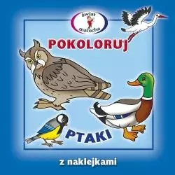 POKOLORUJ PTAKI Z NAKLEJKAMI 