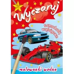 WYCZARUJ SAMOCHODY WYŚCIGOWE MALOWANKI WODNE 3+ - Skrzat