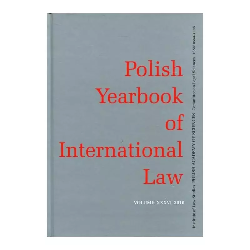POLISH YEARBOOK OF INTERNATIONAL LAW 
