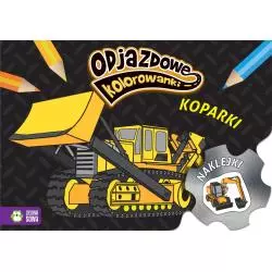 KOPARKI. ODJAZDOWE KOLOROWANKI Z NAKLEJKAMI 4+ - Zielona Sowa