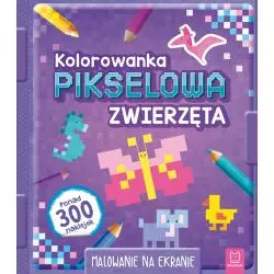 KOLOROWANKA PIKSELOWA Z NAKLEJKAMI ZWIERZĘTA - Aksjomat