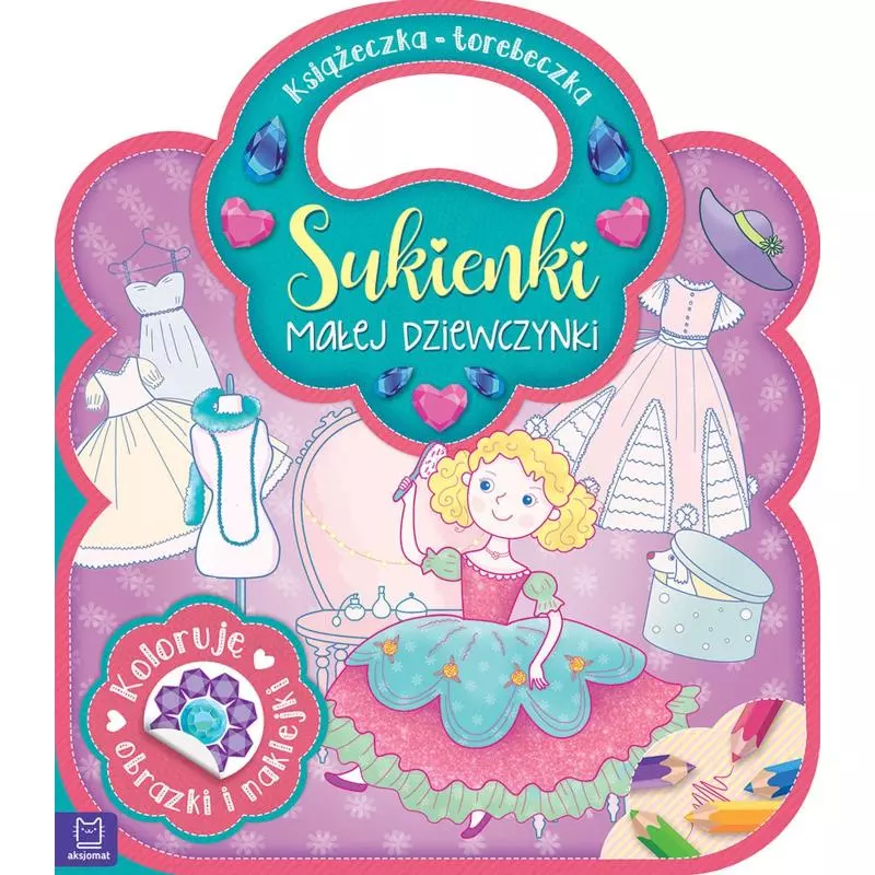 KSIĄŻECZKA TOREBECZKA SUKIENKI MAŁEJ DZIEWCZYNKI 3+ - Aksjomat
