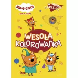 WESOŁA KOLOROWANKA Z NAKLEJKAMI KOTOCIAKI - Egmont