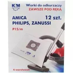 WORKI DO ODKURZACZA P15M PHILIPS AMICA ZANUSSI 12 SZT