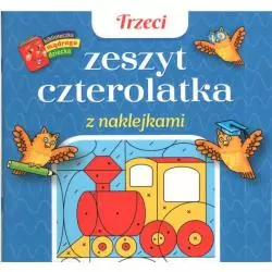 TRZECI ZESZYT CZTEROLATKA Z NAKLEJKAMI 