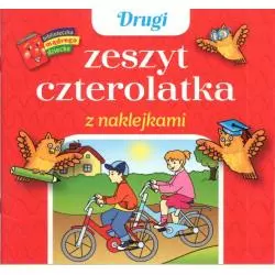 DRUGI ZESZYT CZTEROLATKA Z NAKLEJKAMI 