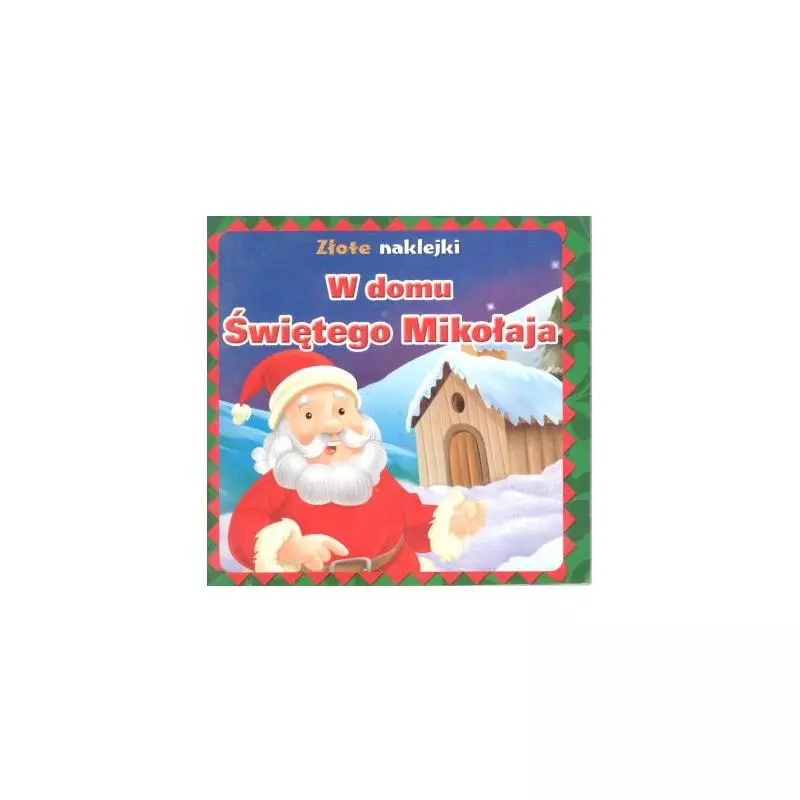 W DOMU ŚWIĘTEGO MIKOŁAJA ZŁOTE NAKLEJKI 