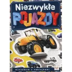 NIEZWYKŁE POJAZDY MINIALBUM Z NAKLEJKAMI