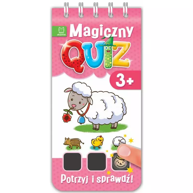 POTRZYJ I SPRAWDŹ MAGICZNY QUIZ 3+ (RÓŻOWY) OPRACOWANIE ZBIOROWE