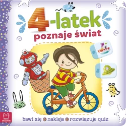 4-LATEK POZNAJE ŚWIAT BAWI SIĘ NAKLEJA ROZWIĄZUJE QUIZ OPRACOWANIE ZBIOROWE