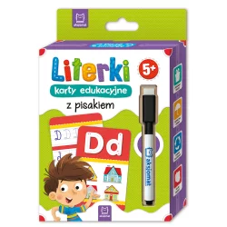 LITERKI KARTY EDUKACYJNE Z PISAKIEM 5+ OPRACOWANIE ZBIOROWE