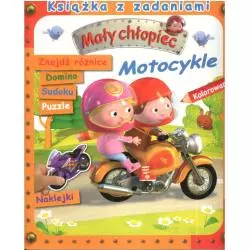 MAŁY CHŁOPIEC MOTOCYKLE KSIĄŻKA Z ZADANIAMI 