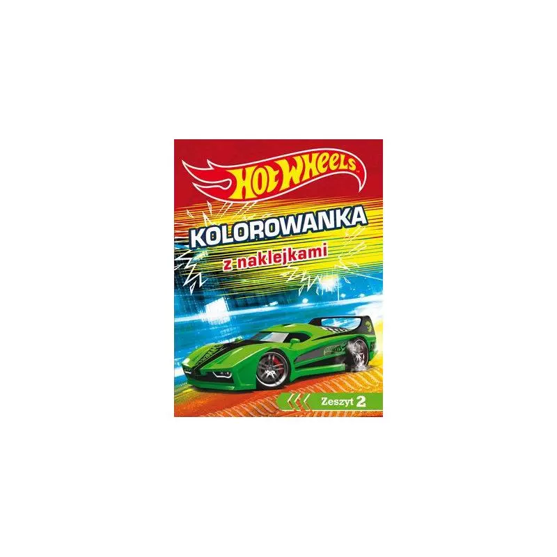 HOT WHEELS KOLOROWANKA Z NAKLEJKAMI 2