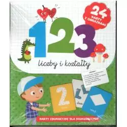 123 LICZBY I KSZTAŁTY 24 KARTY Z OBRAZKAMI 