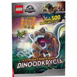 LEGO JURASSIC WORLD WYZNANIA Z NAKLEJKAMI DINOODKRYCIA