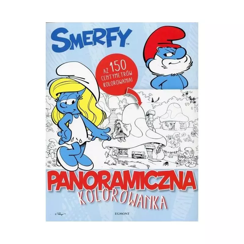 SMERFY AŻ 150 CENTYMETRÓW KOLOROWANIA ! PANORAMICZNA KOLOROWANKA