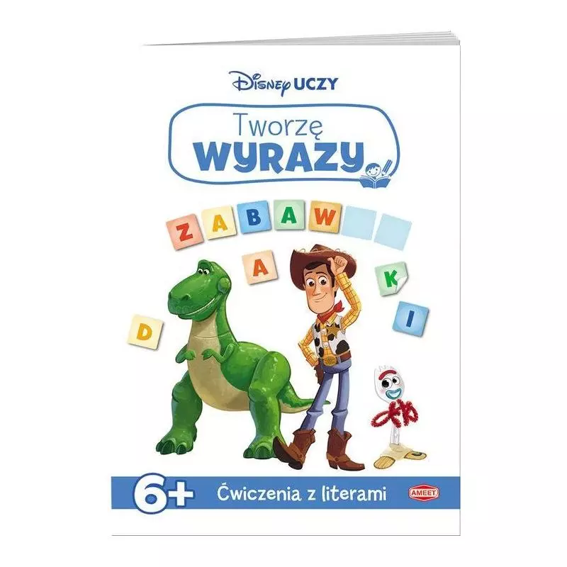 DISNEY TWORZĘ WYRAZY ĆWICZENIA Z LITERAMI 6+