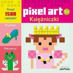 KSIĘŻNICZKI PIXEL ART PRZYKLEJ POKOLORUJ 5+ - Adamada