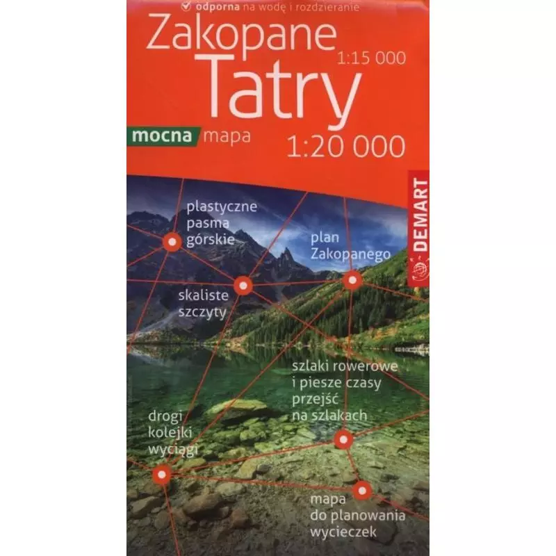 TATRY 1 : 15 000, ZAKOPANE 1:20 000 MAPA TURYSTYCZNA - Demart