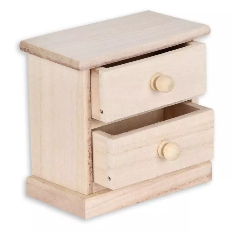 KOMODA DREWNIANA,2 SZUFLADY