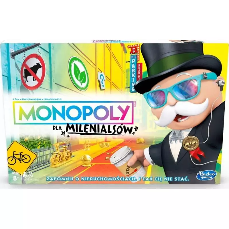 MONOPOLY DLA MILENIALSÓW GRA PLANSZOWA 8+