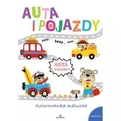 AUTO I POJAZDY. KOLOROWANKA MALUCHA Z NAKLEJKAMI - Arystoteles