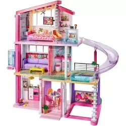 BARBIE DREAMHOUSE MEGA DOMEK DLA LALEK DŹWIĘK ŚWIATŁO 3+ - Mattel