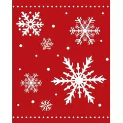 TOREBKA NA PREZENTY ŚNIEŻYNKI CZERWONA - Panon