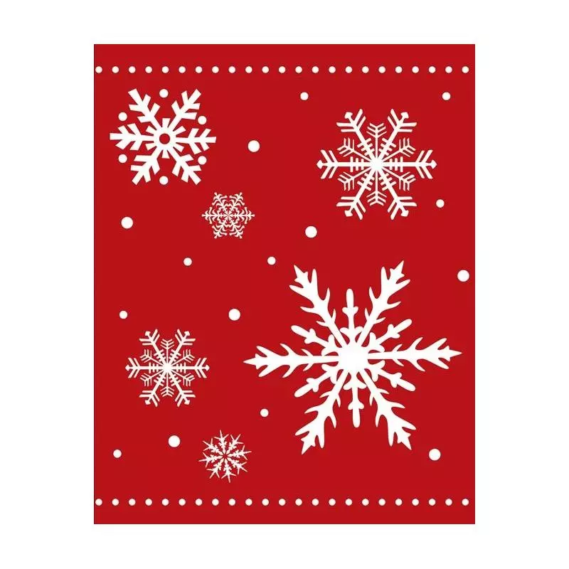 TOREBKA NA PREZENTY ŚNIEŻYNKI CZERWONA - Panon