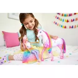 LALKA BARBIE JEDNOROŻEC MAGIA ŚWIATEŁ DREAMTOPIA 3+ - Mattel