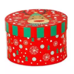 PUDEŁKO PREZENTOWE OKRĄGŁE RENIFER - Panon