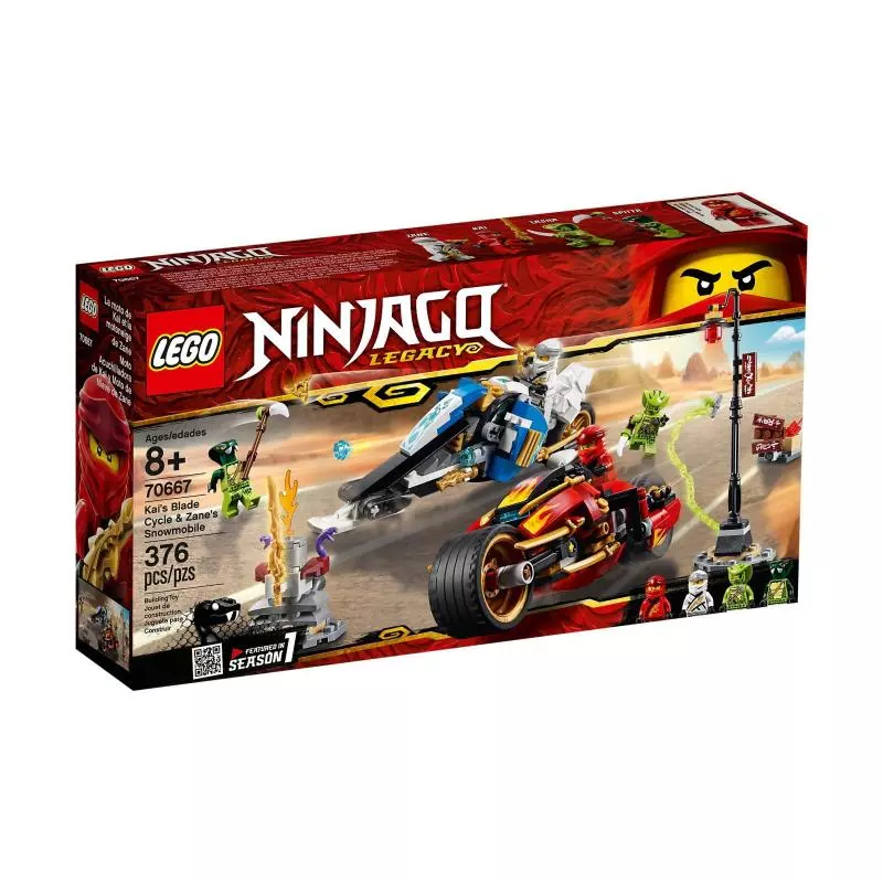 MOTOCYKL KAIA I SKUTER ZANE’A LEGO NINJAGO 70667
