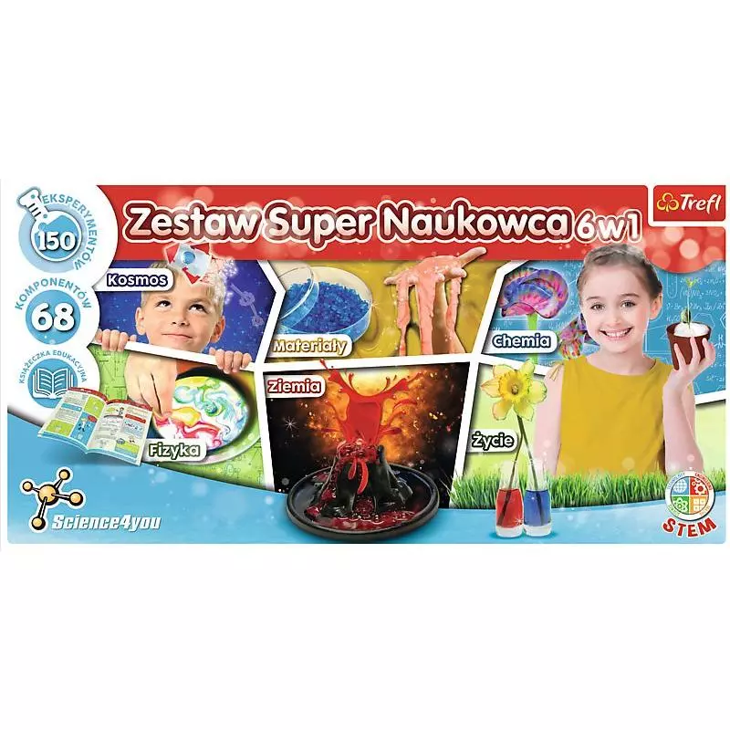 ZESTAW SUPER NAUKOWCA 6W1 SCIENCE4YOU 8+ - Trefl